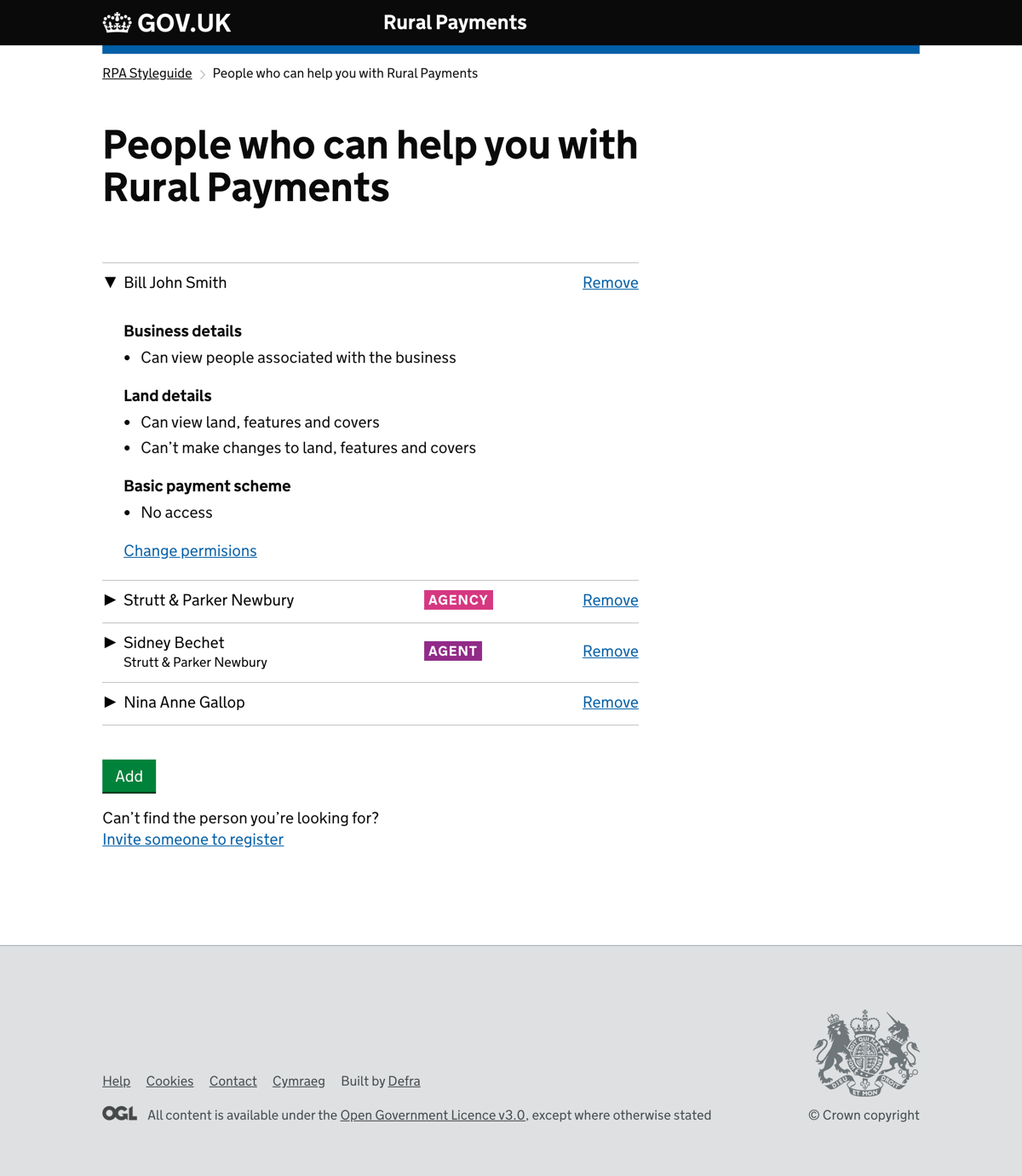People who can help you with Rural Payments screen
